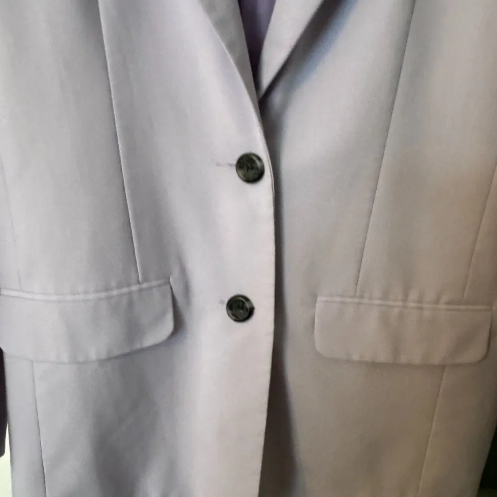 ASOS Women’s Lilac Blazer Size 4 | Oversized Longline Pastel Purple Jacket - Picture 6 of 8